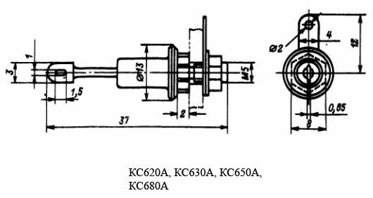 Стабилитроны средней и большой мощности КС433 …  КС680